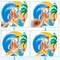 Surfboard Theme Centerpiece Sticks Summer Surfing Party Decorations Beach Surf Party Table Topper for Summer Beach Party Surfing Baby Shower Supplies